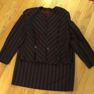 Vintage Lined Ladies 2 Piece Suit - Tailor made